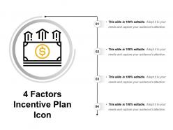4 factors incentive plan icon