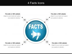 4 Facts Icons Sample Of Ppt