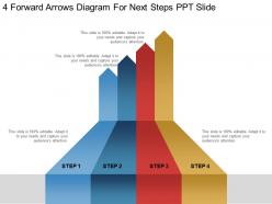 4 forward arrows diagram for next steps ppt slide