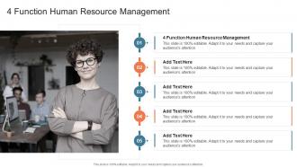 4 Function Human Resource Management In Powerpoint And Google Slides Cpb
