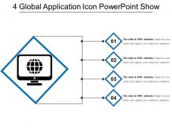 4 global application icon powerpoint show