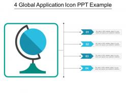 4 global application icon ppt example