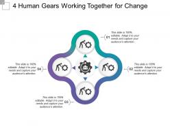 4 human gears working together for change