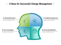 4 ideas for successful change management