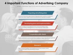 4 important functions of advertising company