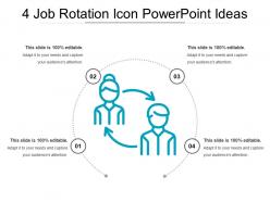 4 job rotation icon powerpoint ideas