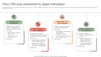 4 Key Cpg Areas Transformed By Digital Technologies