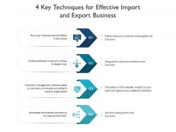 4 Key Techniques For Effective Import And Export Business