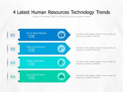4 latest human resources technology trends