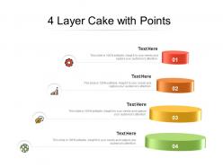 4 layer cake with points