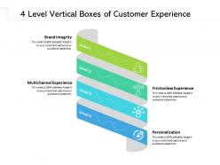 4 level vertical boxes of customer experience