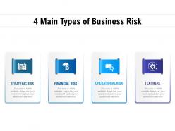 4 main types of business risk