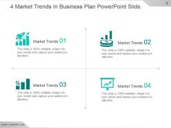 4 market trends in business plan powerpoint slide