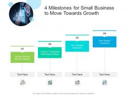 4 milestones for small business to move towards growth