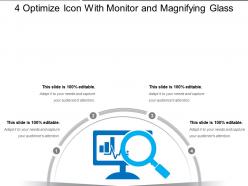 4 optimize icon with monitor and magnifying glass