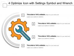 4 optimize icon with settings symbol and wrench