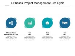 4 phases project management life cycle ppt powerpoint presentation summary aids cpb
