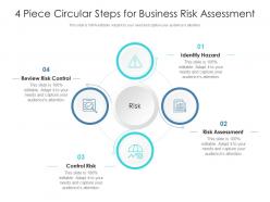 4 piece circular steps for business risk assessment
