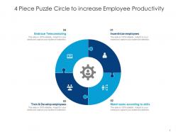 4 piece puzzle circle to increase employee productivity