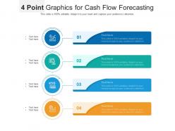 4 point graphics for cash flow forecasting infographic template