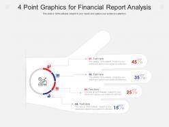 4 Point Graphics For Financial Report Analysis Infographic Template