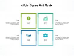 4 point square grid matrix
