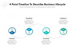 4 point timeline to describe business lifecycle
