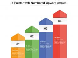 4 pointer with numbered upward arrows