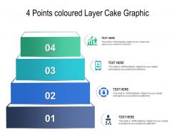 4 points coloured layer cake graphic