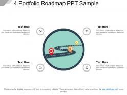 4 portfolio roadmap ppt sample