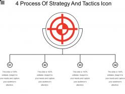 4 process of strategy and tactics icon