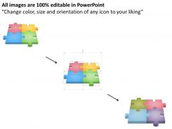 97530673 style puzzles mixed 4 piece powerpoint presentation diagram infographic slide