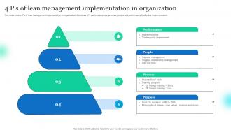 4 Ps Of Lean Management Implementation In Organization