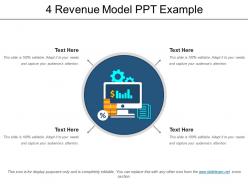 4 revenue model ppt example