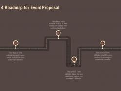 4 roadmap for event proposal ppt powerpoint presentation gallery styles