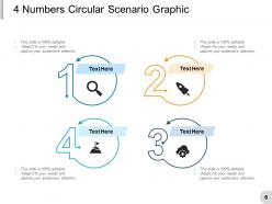 4 Scenario Circular Graphic Shaped Curved Edges Petal Multisized