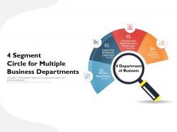 4 segment circle for multiple business departments