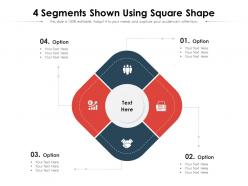 4 segments shown using square shape