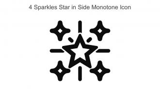 4 Sparkles Star In Side Monotone Icon In Powerpoint Pptx Png And Editable Eps Format