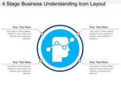 4 stage business understanding icon layout