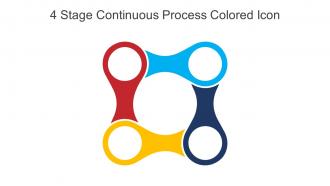 4 Stage Continuous Process Colored Icon In Powerpoint Pptx Png And Editable Eps Format
