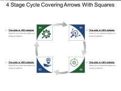 4 stage cycle covering arrows with squares