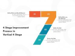 4 Stage Improvement Process In Vertical 4 Stage