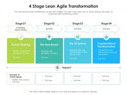 4 stage lean agile transformation