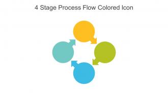 4 Stage Process Flow Colored Icon In Powerpoint Pptx Png And Editable Eps Format