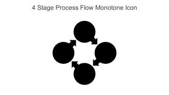 4 Stage Process Flow Monotone Icon In Powerpoint Pptx Png And Editable Eps Format