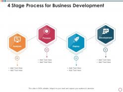 4 stage process for business development