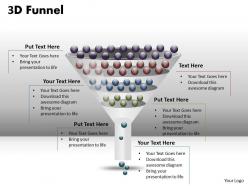 4 staged 3d funnel diagram