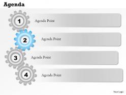 4 staged business agenda gear diagram 0214