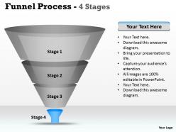 23277020 style layered funnel 4 piece powerpoint presentation diagram infographic slide